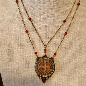 Virgin saints and angels necklace